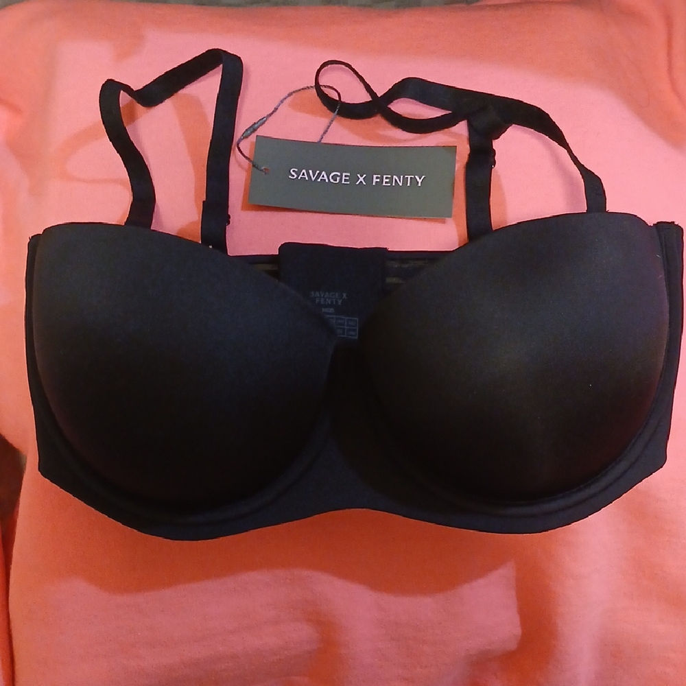 Savage X Fenty Black Strapless Bra